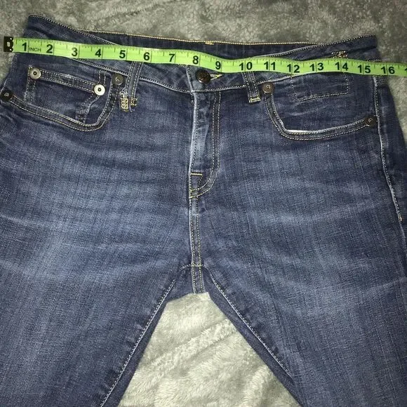 R13 Jeans Kate Skinny Howell Indigo Size 28 Denim Dark Blue Elast Drake Smart - Picture 13 of 16